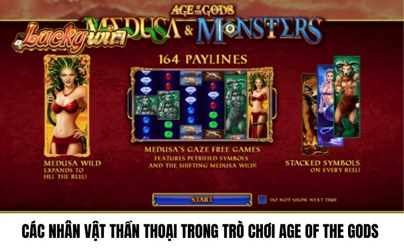 Các nhân vật thần thoại trong trò chơi Age of the Gods 